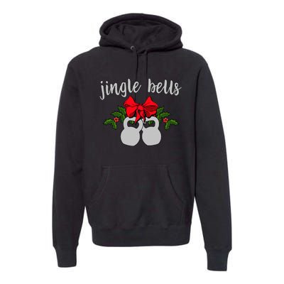 Jingle Bells Kettlebell Christmas Holiday  Premium Hoodie