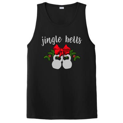 Jingle Bells Kettlebell Christmas Holiday  PosiCharge Competitor Tank