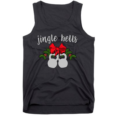 Jingle Bells Kettlebell Christmas Holiday  Tank Top