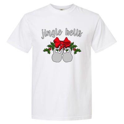 Jingle Bells Kettlebell Christmas Holiday  Garment-Dyed Heavyweight T-Shirt