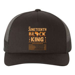 Juneteenth Black King Nutrition Facts Melanin Matching Dad Yupoong Adult 5-Panel Trucker Hat