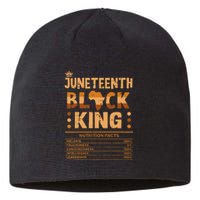 Juneteenth Black King Nutrition Facts Melanin Matching Dad Sustainable Beanie