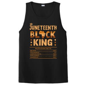 Juneteenth Black King Nutrition Facts Melanin Matching Dad PosiCharge Competitor Tank