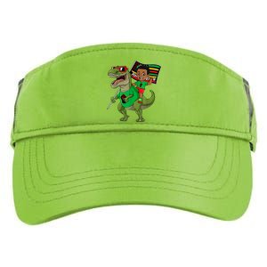 Juneteenth Black King Riding T Rex Dino Funny Adult Drive Performance Visor