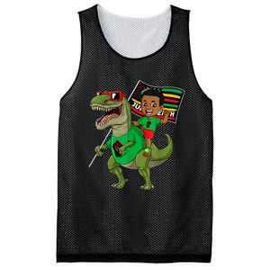 Juneteenth Black King Riding T Rex Dino Funny Mesh Reversible Basketball Jersey Tank