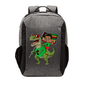 Juneteenth Black King Riding T Rex Dino Funny Vector Backpack