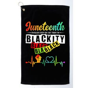 Juneteenth Black King Freedom Menalin 1986 African Platinum Collection Golf Towel