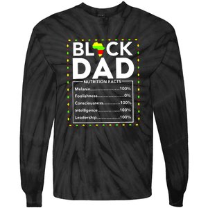 Juneteenth Black King Nutritional Facts Melanin Men Fathers Day Gifts Tie-Dye Long Sleeve Shirt