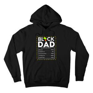 Juneteenth Black King Nutritional Facts Melanin Men Fathers Day Gifts Tall Hoodie