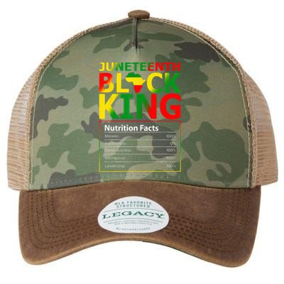 Juneteenth Black King Nutritional Facts Melanin Father Legacy Tie Dye Trucker Hat