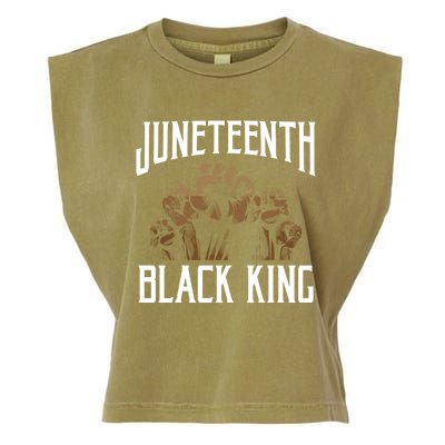 Juneteenth Black King African American Father Black Dad Gift Garment-Dyed Women's Muscle Tee