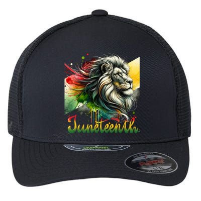 Junenth Black King Black Freedom Lion Face Gift Flexfit Unipanel Trucker Cap