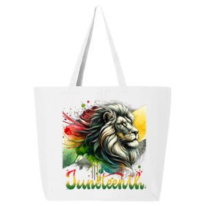 Junenth Black King Black Freedom Lion Face Gift 25L Jumbo Tote