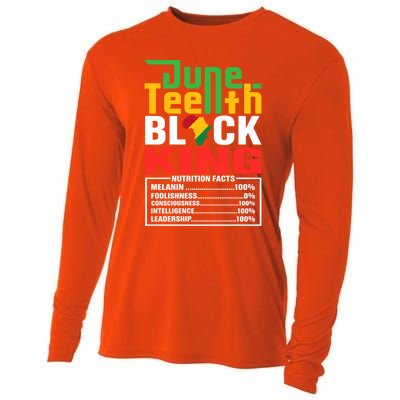 Junenth Black King Funny Gift Cooling Performance Long Sleeve Crew