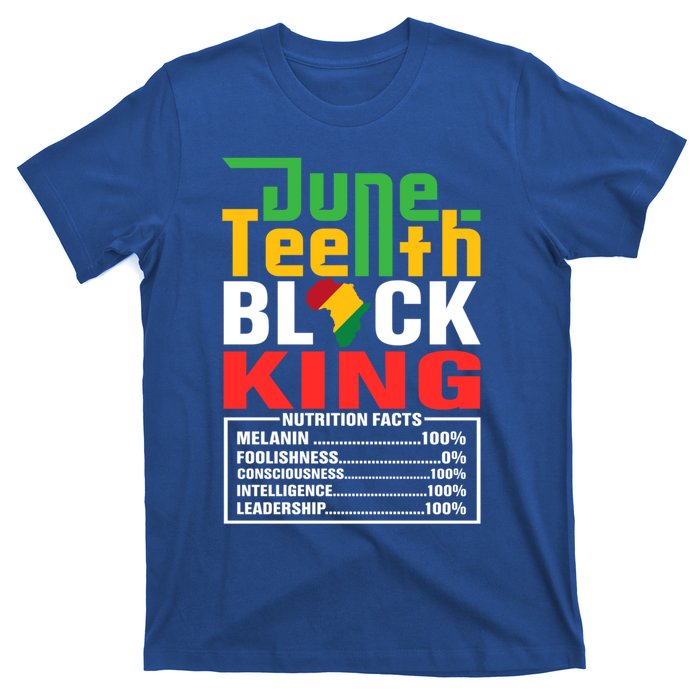 Junenth Black King Funny Gift T-Shirt