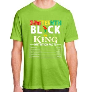 Junenth Black King Nutrition Facts Melanin African Cool Gift Adult ChromaSoft Performance T-Shirt