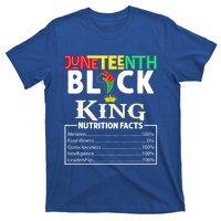 Junenth Black King Nutrition Facts Melanin African Cool Gift T-Shirt