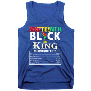 Junenth Black King Nutrition Facts Melanin African Cool Gift Tank Top