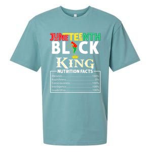 Junenth Black King Nutrition Facts Melanin African Cool Gift Sueded Cloud Jersey T-Shirt