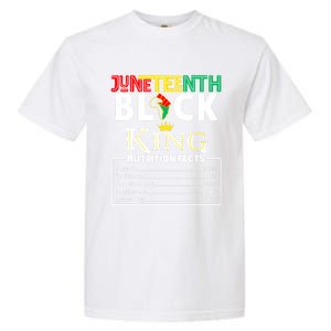 Junenth Black King Nutrition Facts Melanin African Cool Gift Garment-Dyed Heavyweight T-Shirt