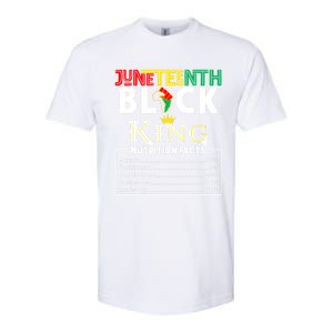 Junenth Black King Nutrition Facts Melanin African Cool Gift Softstyle CVC T-Shirt