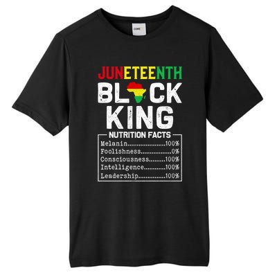 Junenth Black King Nutrition Fact 1865 African American Cute Gift Tall Fusion ChromaSoft Performance T-Shirt