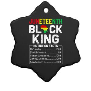 Junenth Black King Nutrition Fact 1865 African American Cute Gift Ceramic Star Ornament