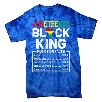 Junenth Black King Nutrition Fact 1865 African American Cute Gift Tie-Dye T-Shirt