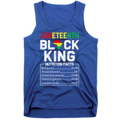 Junenth Black King Nutrition Fact 1865 African American Cute Gift Tank Top