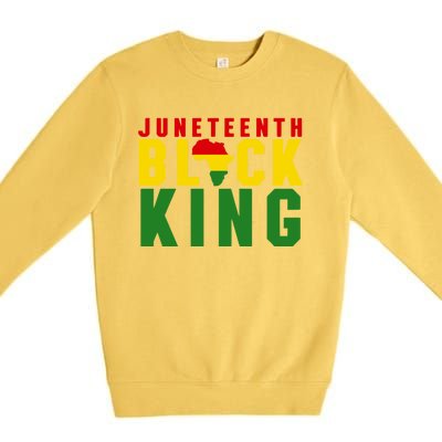 Junenth Black King Nutritional Facts Junenth Gift Premium Crewneck Sweatshirt