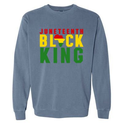 Junenth Black King Nutritional Facts Junenth Gift Garment-Dyed Sweatshirt