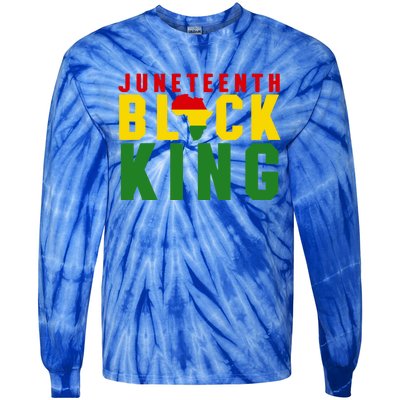 Junenth Black King Nutritional Facts Junenth Gift Tie-Dye Long Sleeve Shirt