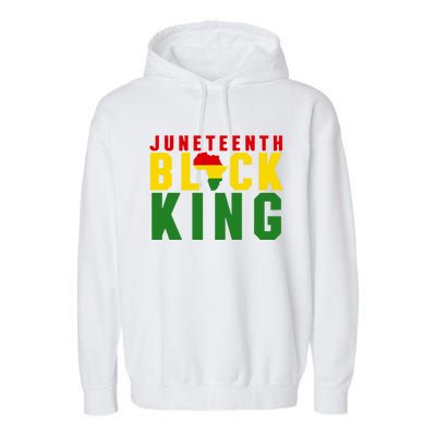 Junenth Black King Nutritional Facts Junenth Gift Garment-Dyed Fleece Hoodie