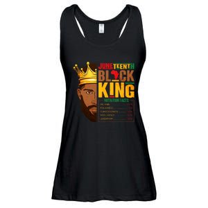 Juneteenth Black King Nutritional Facts Pride African Ladies Essential Flowy Tank