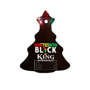 Juneteenth Black King Nutritional Facts Freedom Day Ceramic Tree Ornament