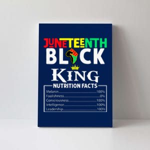 Juneteenth Black King Nutritional Facts Freedom Day Canvas