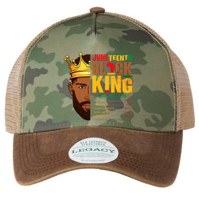 Juneteenth Black King Nutritional Facts Pride African Legacy Tie Dye Trucker Hat