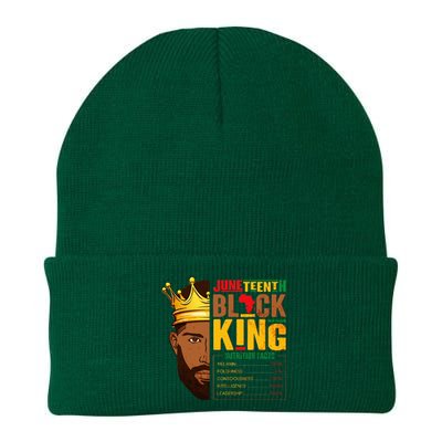 Juneteenth Black King Nutritional Facts Pride African Knit Cap Winter Beanie