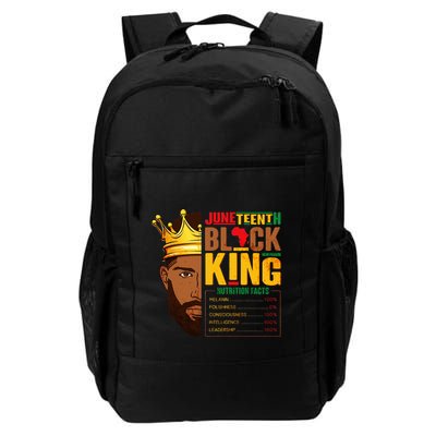 Juneteenth Black King Nutritional Facts Pride African Daily Commute Backpack