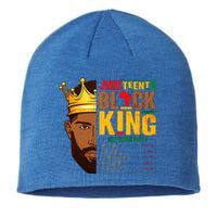 Juneteenth Black King Nutritional Facts Pride African Sustainable Beanie