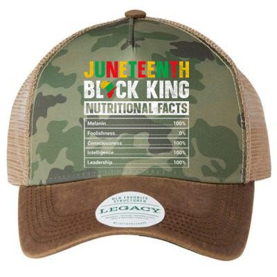 Juneteenth Black King Nutritional Facts Melanin Father Legacy Tie Dye Trucker Hat