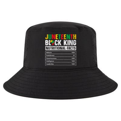 Juneteenth Black King Nutritional Facts Melanin Father Cool Comfort Performance Bucket Hat