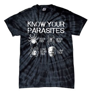 Joe Biden Know Your Parasites Deer Tick Wood Tick Lone Star Tick Luna Tick Tie-Dye T-Shirt