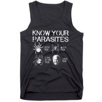 Joe Biden Know Your Parasites Deer Tick Wood Tick Lone Star Tick Luna Tick Tank Top