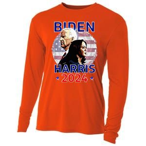 Joe Biden Kamala Harris Democrat Campaign 2024 Cooling Performance Long Sleeve Crew