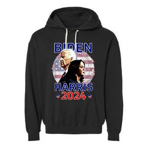 Joe Biden Kamala Harris Democrat Campaign 2024 Garment-Dyed Fleece Hoodie