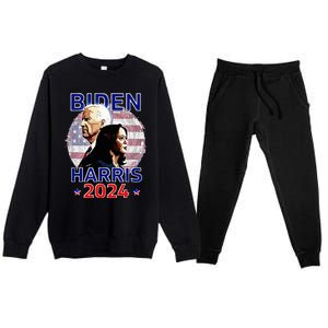 Joe Biden Kamala Harris Democrat Campaign 2024 Premium Crewneck Sweatsuit Set