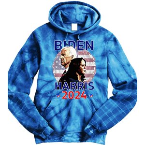 Joe Biden Kamala Harris Democrat Campaign 2024 Tie Dye Hoodie