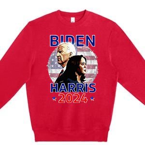 Joe Biden Kamala Harris Democrat Campaign 2024 Premium Crewneck Sweatshirt