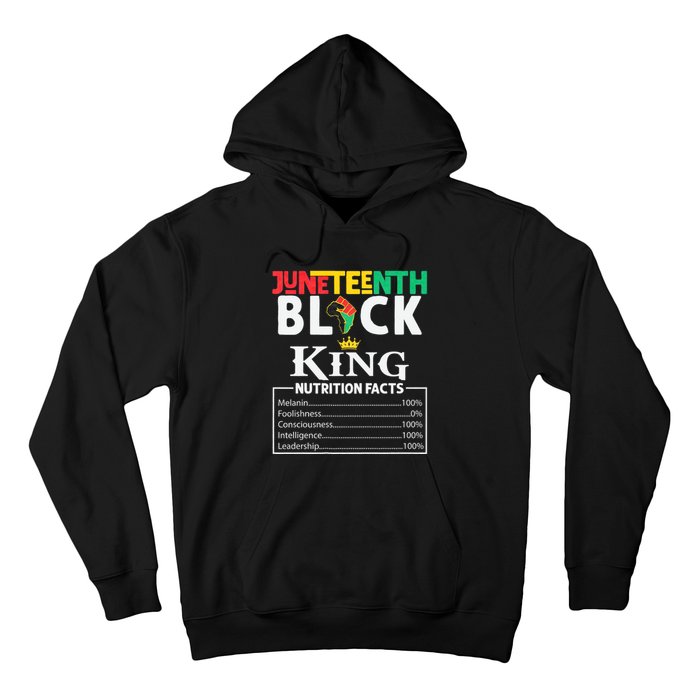 Juneteenth Black King Nutritional Facts Freedom Day Black History Month Dream Hoodie